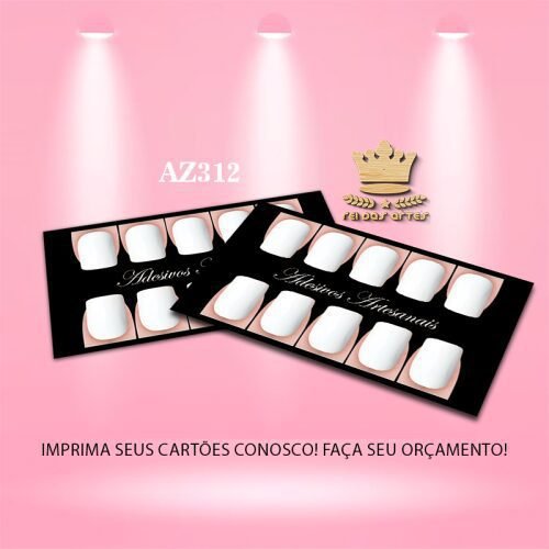 Kit de Artes para Cartões de Unhas - 7 ARTES - PDF COD:AZ99 - Imagem 5