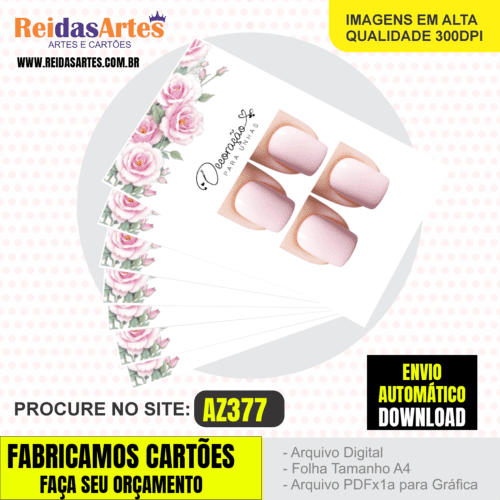 Arte em PDF - Casadinha 9x5cm - Arquivo para Gráfica e Casa - AZ377 2
