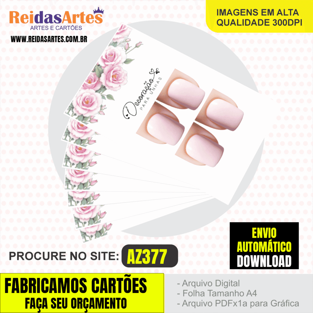 Arte em PDF - Casadinha 9x5cm - Arquivo para Gráfica e Casa - AZ377 2