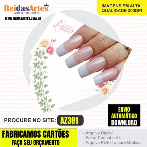 Arte em PDF - Casadinha 9x5cm - Arquivo para Gráfica e Casa - AZ381 1