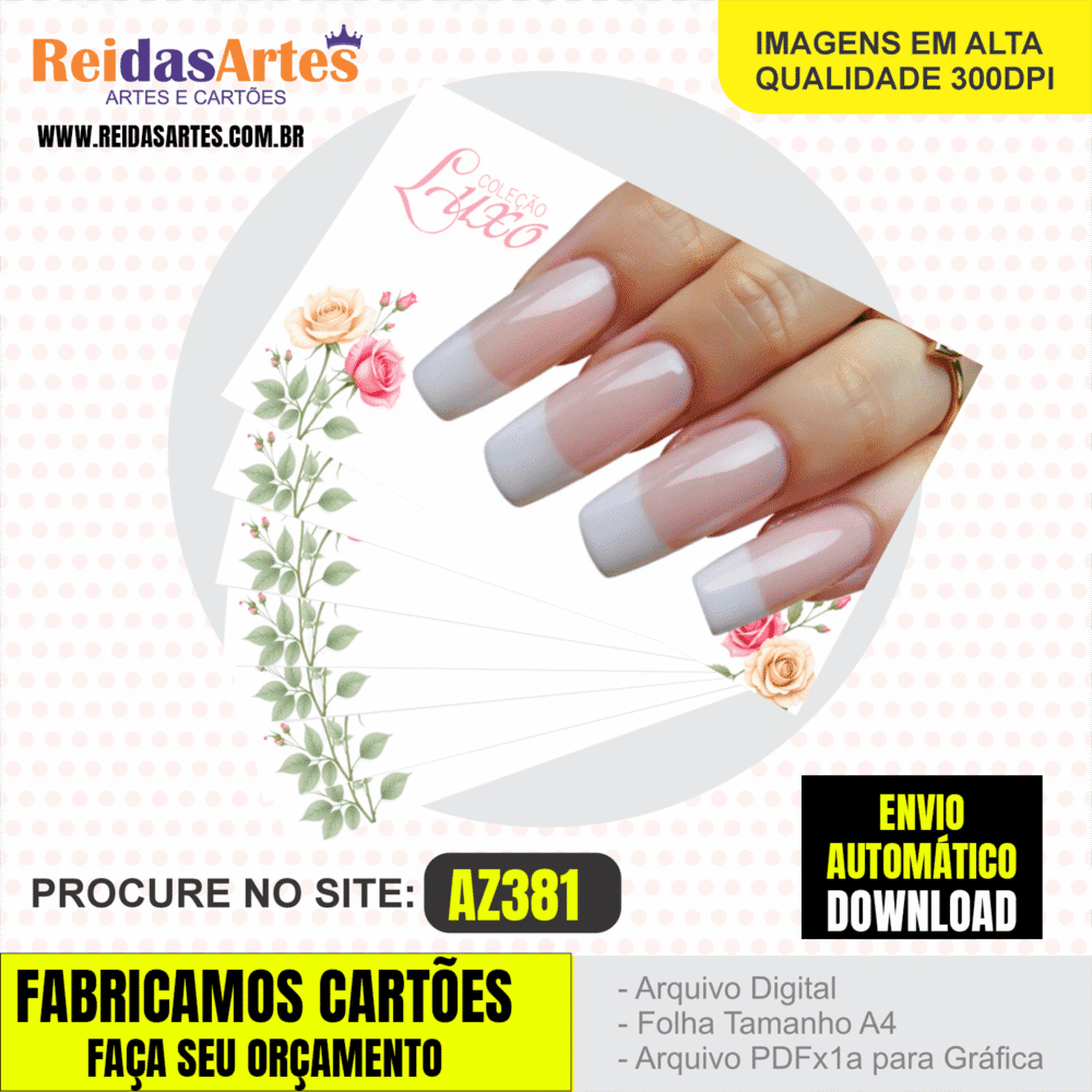 Arte em PDF - Casadinha 9x5cm - Arquivo para Gráfica e Casa - AZ381 1