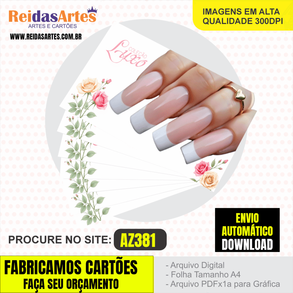 Arte em PDF - Casadinha 9x5cm - Arquivo para Gráfica e Casa - AZ381 2