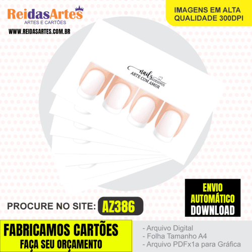 Arte em PDF - Casadinha 9x5cm - Arquivo para Gráfica e Casa - AZ386 1