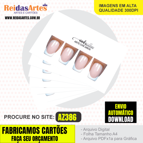Arte em PDF - Casadinha 9x5cm - Arquivo para Gráfica e Casa - AZ386 3
