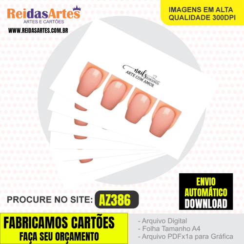 Arte em PDF - Casadinha 9x5cm - Arquivo para Gráfica e Casa - AZ386 9