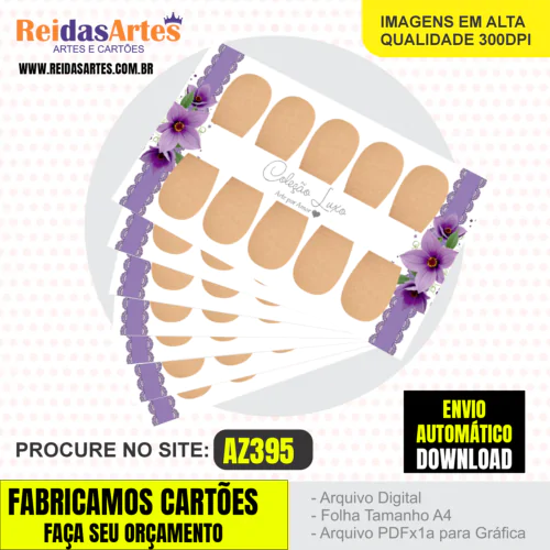 Kit 20 Artes 5 Pares 9x5cm - AZ395 - Imagem 12