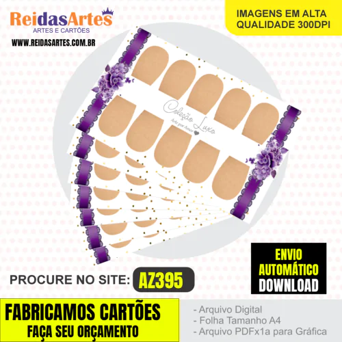 Kit 20 Artes 5 Pares 9x5cm - AZ395 - Imagem 20