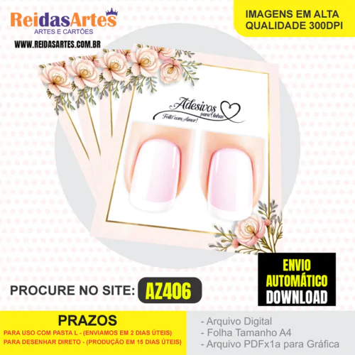 1 Arte Filha Unica 4,5x5cm - AZ406 14