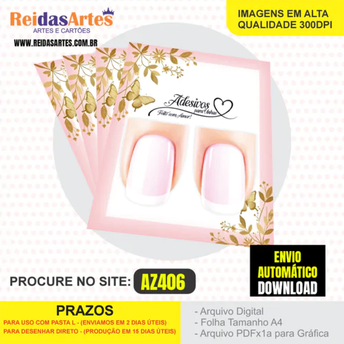 1 Arte Filha Unica 4,5x5cm - AZ406 19