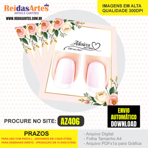 1 Arte Filha Unica 4,5x5cm - AZ406 3