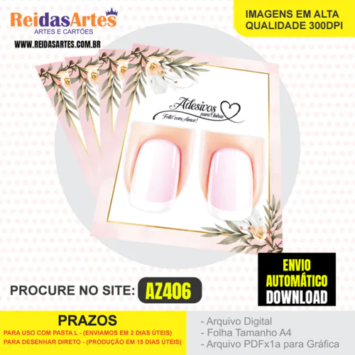 1 Arte Filha Unica 4,5x5cm - AZ406 4