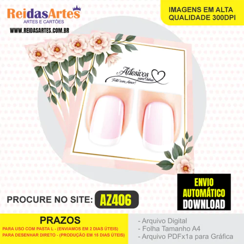 1 Arte Filha Unica 4,5x5cm - AZ406 5