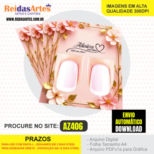 1 Arte Filha Unica 4,5x5cm - AZ406 8