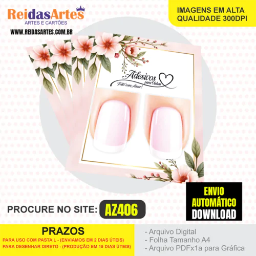 1 Arte Filha Unica 4,5x5cm - AZ406 9