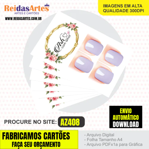 Kit 10 Artes Casadinha 9x5cm - AZ408