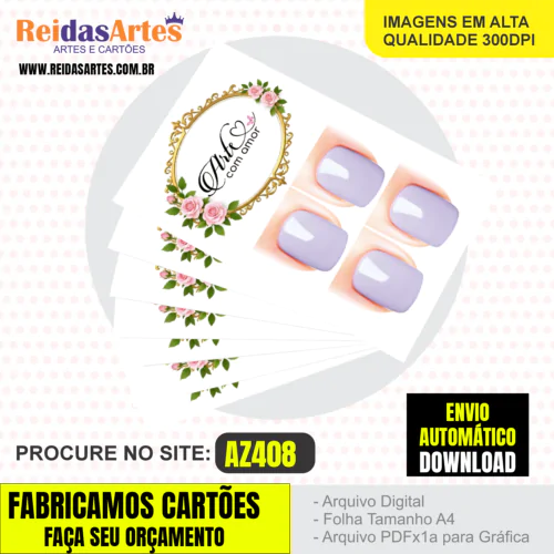 1 Arte Casadinha 9x5cm - AZ408 3