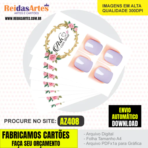 1 Arte Casadinha 9x5cm - AZ408 7