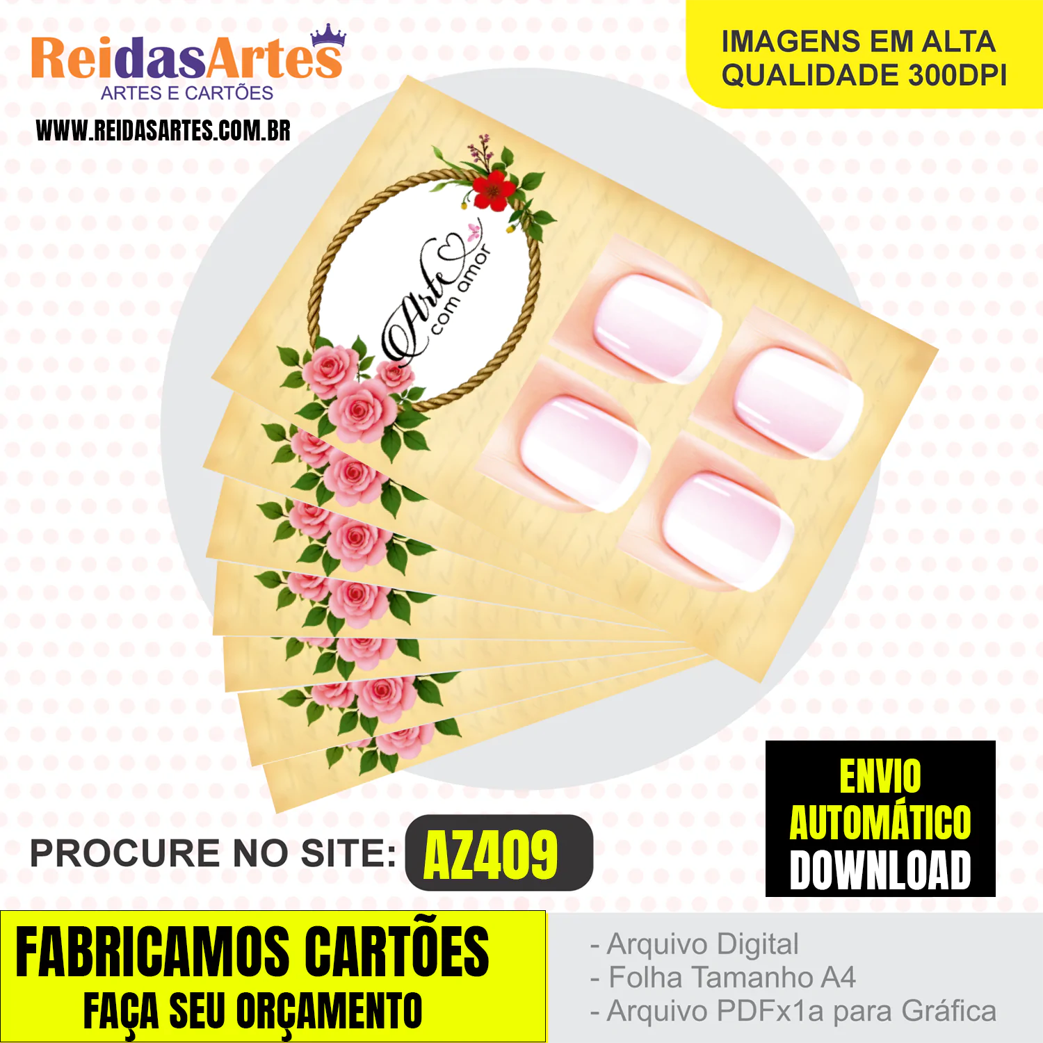 1 Arte Casadinha 9x5cm - AZ409 10