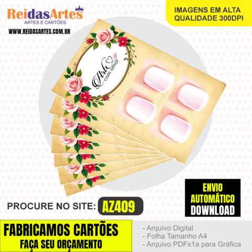 1 Arte Casadinha 9x5cm - AZ409 4