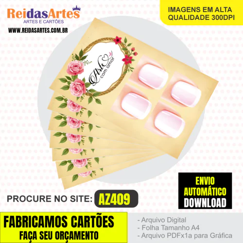 1 Arte Casadinha 9x5cm - AZ409 6