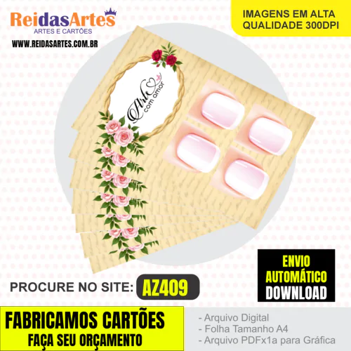 1 Arte Casadinha 9x5cm - AZ409 7