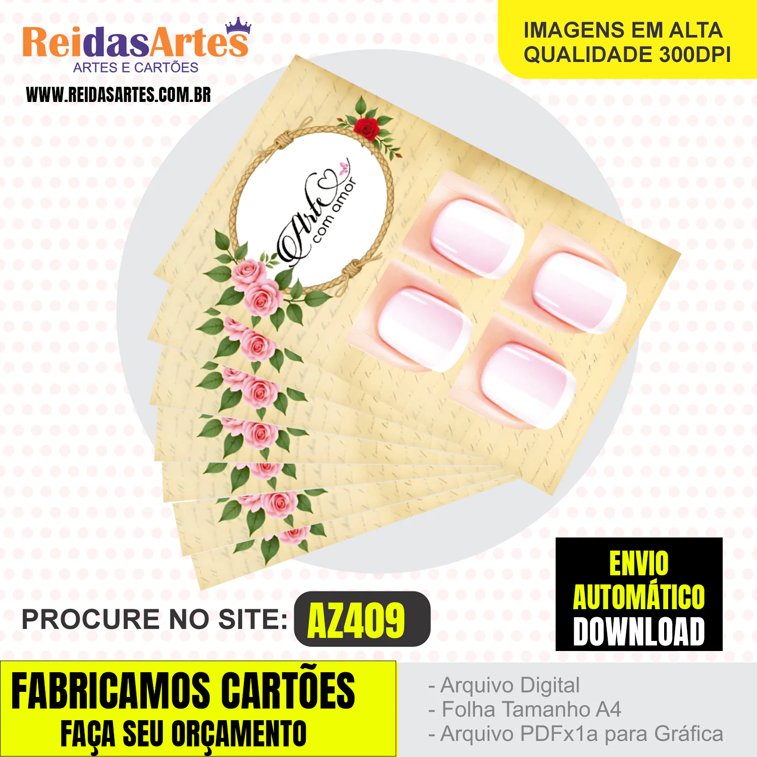 1 Arte Casadinha 9x5cm - AZ409 8
