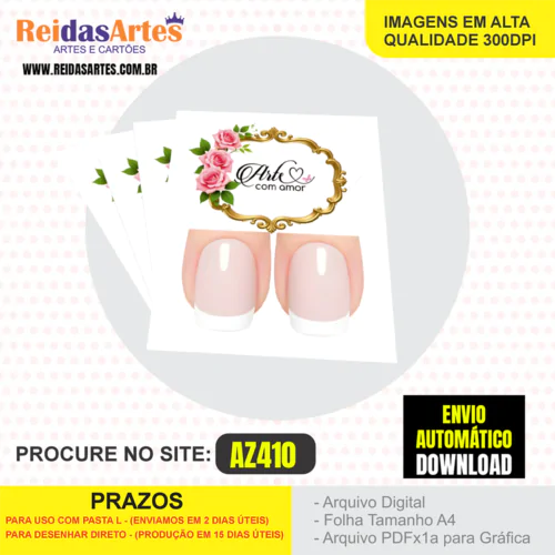 1 Arte Filha Unica 4,5x5cm - AZ410 1