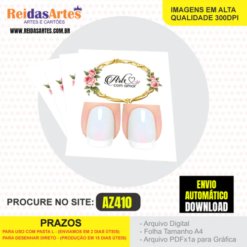 Kit 11 Artes Filha Unica 4,5x5cm - AZ410