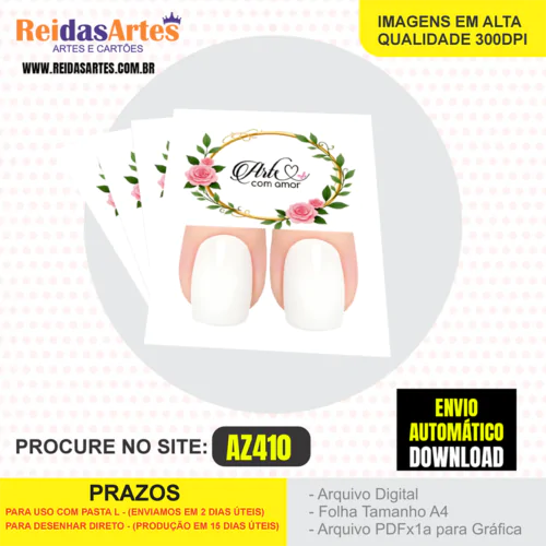 1 Arte Filha Unica 4,5x5cm - AZ410 2