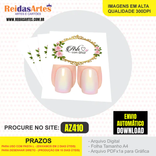 1 Arte Filha Unica 4,5x5cm - AZ410 3