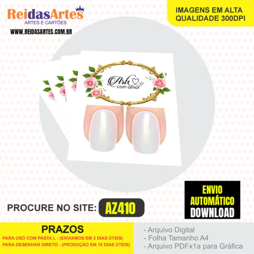 1 Arte Filha Unica 4,5x5cm - AZ410 4