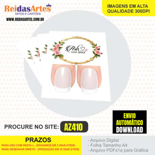 1 Arte Filha Unica 4,5x5cm - AZ410 6