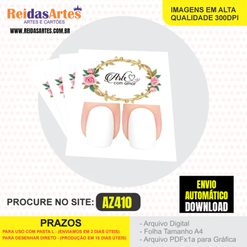 1 Arte Filha Unica 4,5x5cm - AZ410 7