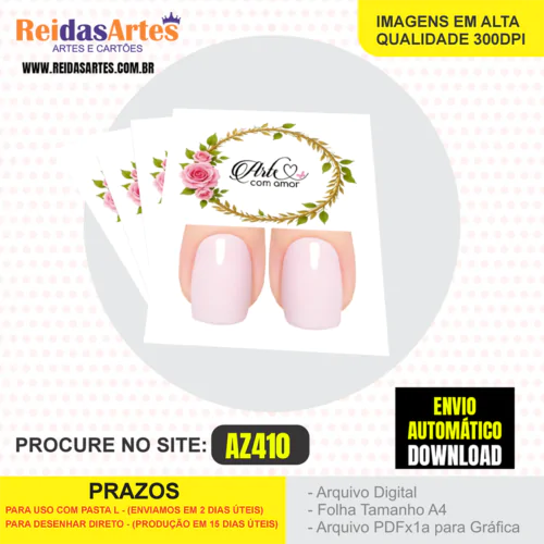 1 Arte Filha Unica 4,5x5cm - AZ410 9