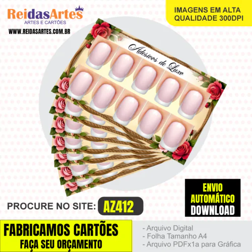 1 Arte 5 Pares 9x5cm - AZ412 2