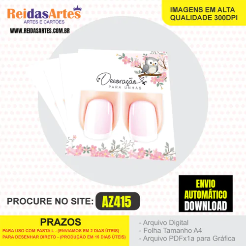 1 Arte Filha Unica 4,5x5cm - AZ415 2