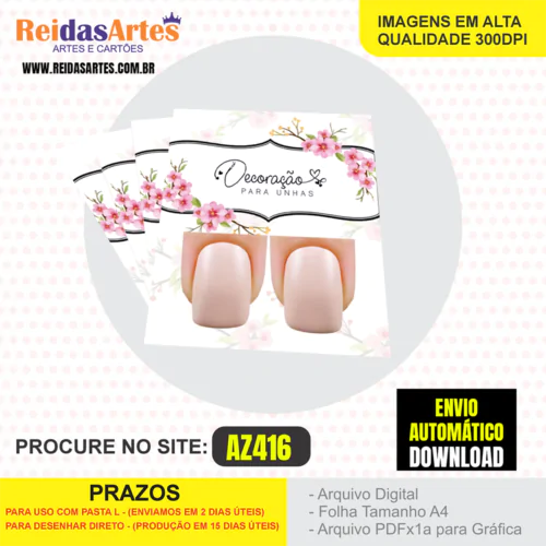 Kit 10 Artes Filha Unica 4,5x5cm - AZ416 1