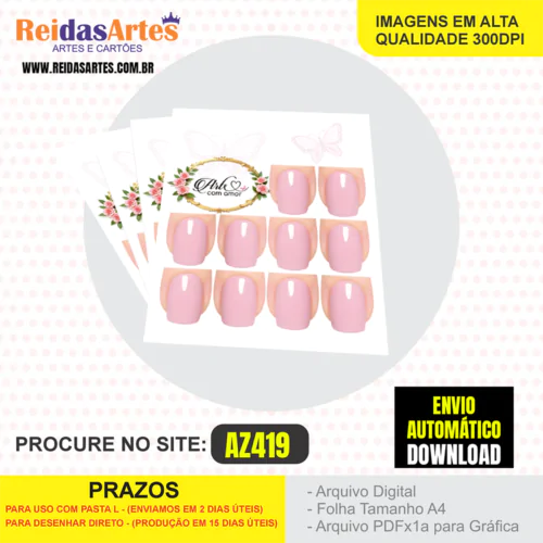ARTE EM PDF - MINI 5 PARES 7,5X9CM - AZ419 1