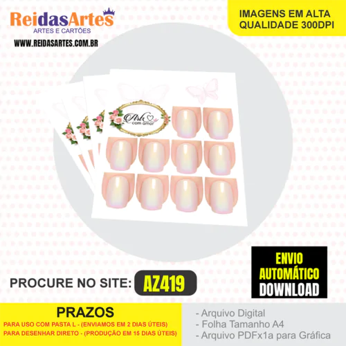 ARTE EM PDF - MINI 5 PARES 7,5X9CM - AZ419 4