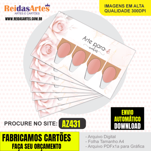 Kit com 10 Artes Casadinha 9x5cm - AZ431 - Imagem 5