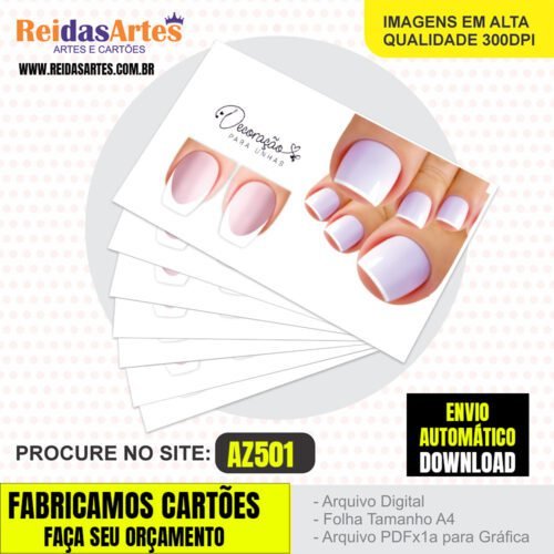 1 Arte Casadinha Pé e Mão 9x5cm - AZ501 3