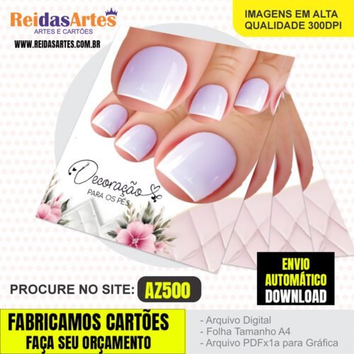Kit 4 Artes Filha Unica 4,5x5cm Pé - AZ500