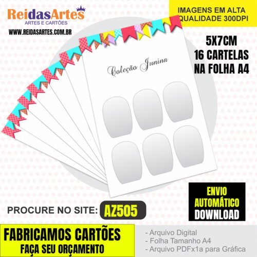 Kit 12 Artes Surtidas Juninas - AZ505 - Imagem 12