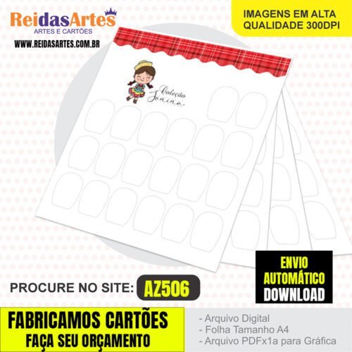 1 Arte Mini 10 Pares 9x10cm -  AZ506 10
