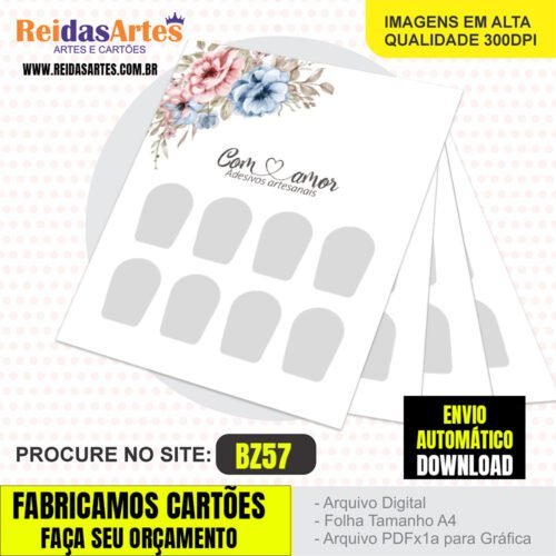 1 Arte Mini 4 Pares 7,5x9cm - BZ57 5