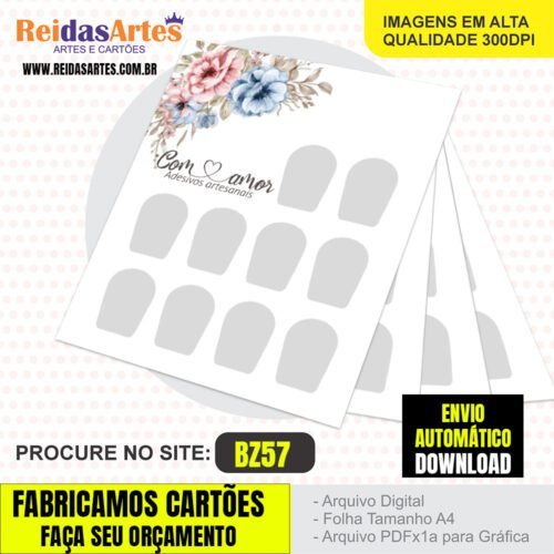 1 Arte Mini 5 Pares 7,5x9cm - BZ57 6