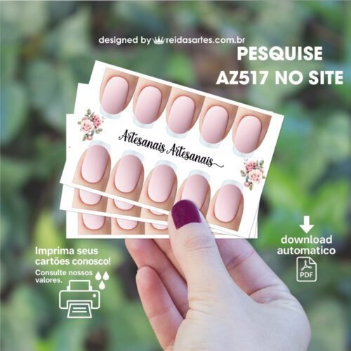 Kit com 24 Artes em PDF 5 Pares 9x5cm - AZ517 - Imagem 26