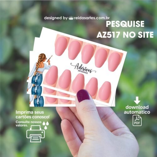 Kit com 24 Artes em PDF 5 Pares 9x5cm - AZ517 - Imagem 20