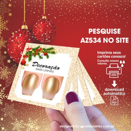 Kit 5 Artes Exclusiva Filha Única 4,5x5cm - AZ534 Natal