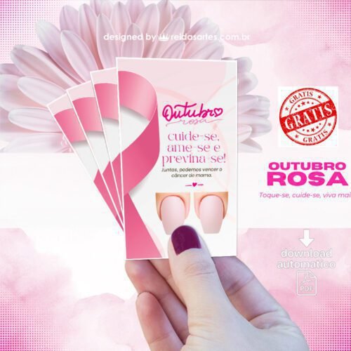 ARTE EM PDF - FILHA UNICA 9X5CM - AZ540 - PREVENÇÃO DO CANCER DE MAMA 5